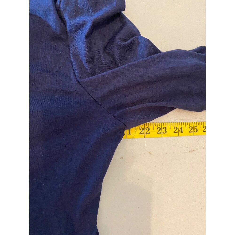 Navy Blue Qacohu Dress Tiered Long Sleeve XL - Picture 9 of 12